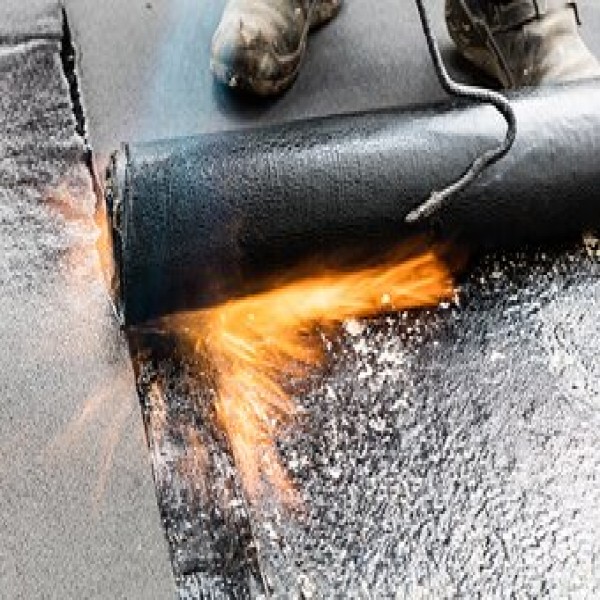 Aplicação de manta asfáltica Aplicação de manta asfáltica