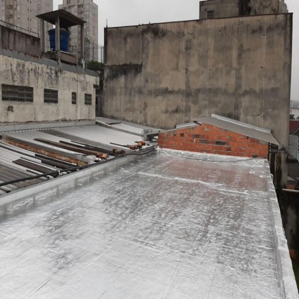 Impermeabilização com manta de alumínio Impermeabilização com manta de alumínio