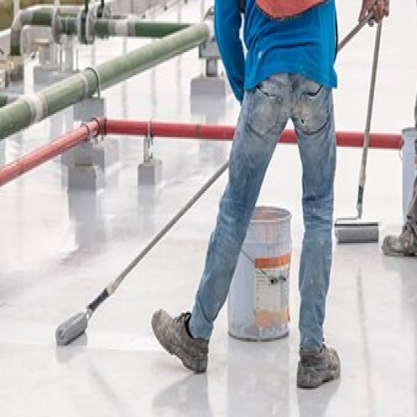 Impermeabilização de superfície com membrana à base de poliuretano Impermeabilização de superfície com membrana à base de poliuretano